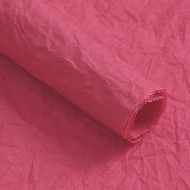 Papel de seda plisado al por mayor para floristerías, papel para envolver regalos florales, embalaje para ramos, material de papel natural hecho a mano, papel enrollado a mano.