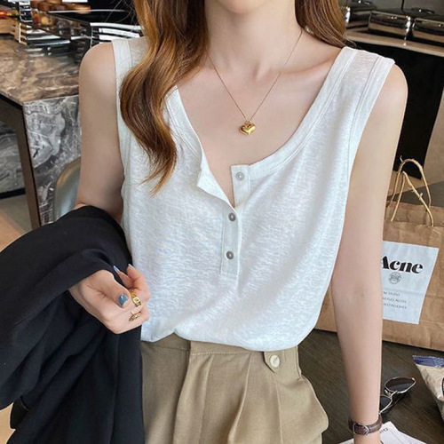 New Style Korean Pure Black Loose Straps Bralette for Women as Underwear Sleeveless Top for Casual Wear, Versatile Outer Shirt