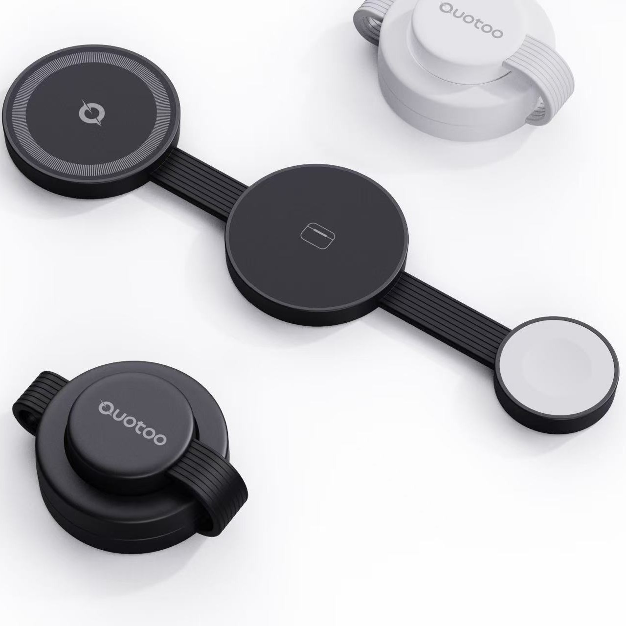 Desktop Folding Three-in-one Magnetic Wireless Charger Foldable For Apple Mobile Phone Wireless Charger