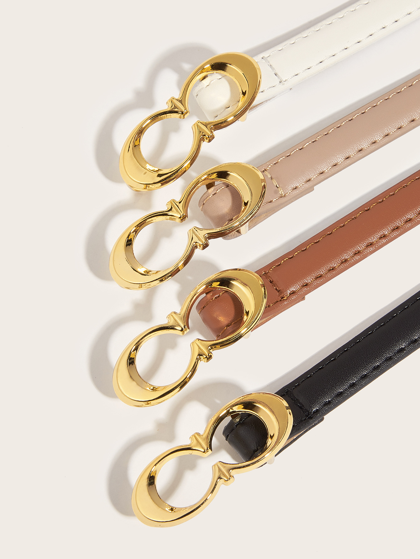 50g Weight Belt Classification 1 Piece Quantity Casual, Daily Occasion Pu Leather, Alloy Material Solid Color Pattern Women's Gender Simple Style Style Simple Style Solid Color Pu Leather Alloy Women's Leather Belts 4