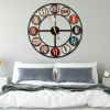 American creative hanging clock household living room porch fashion atmosphere retro watch cross -border foreign trade ins