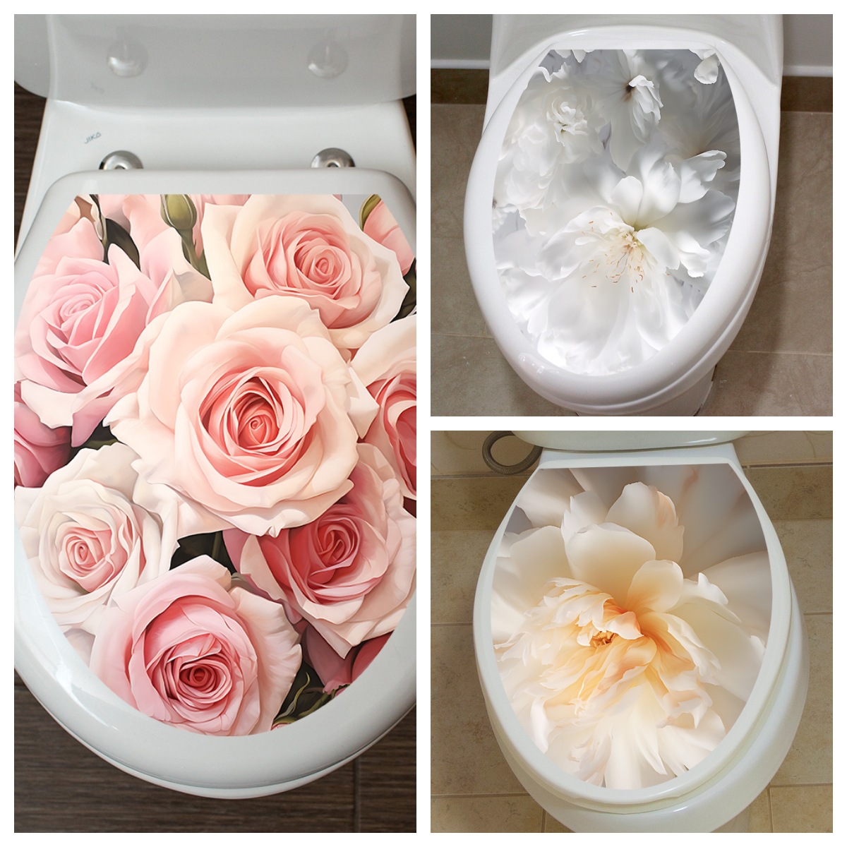 3d Fresh Flower Wall Stickers Self-adhesive Waterproof Wall Decor_voghion.com