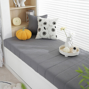 Removable and washable teddy velvet bay window mat window mat 2025 new cream wind four seasons universal wash-free balcony flat