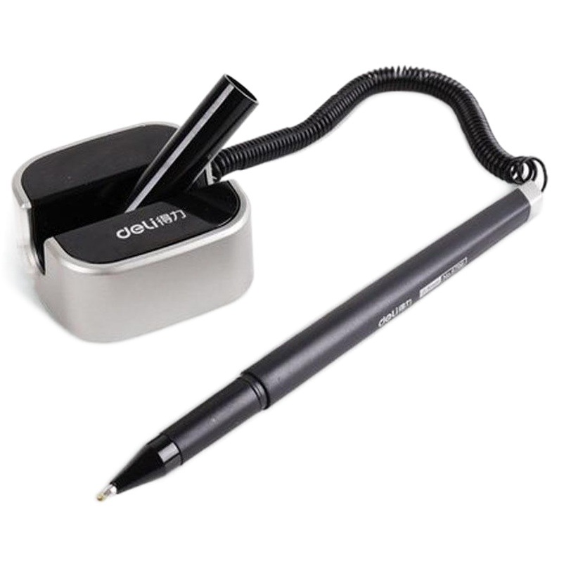 Single Deli 6796 Desk Pen Gel Pen Office Water Pen Fixed Pen Desk Pen Sign Pen Counter