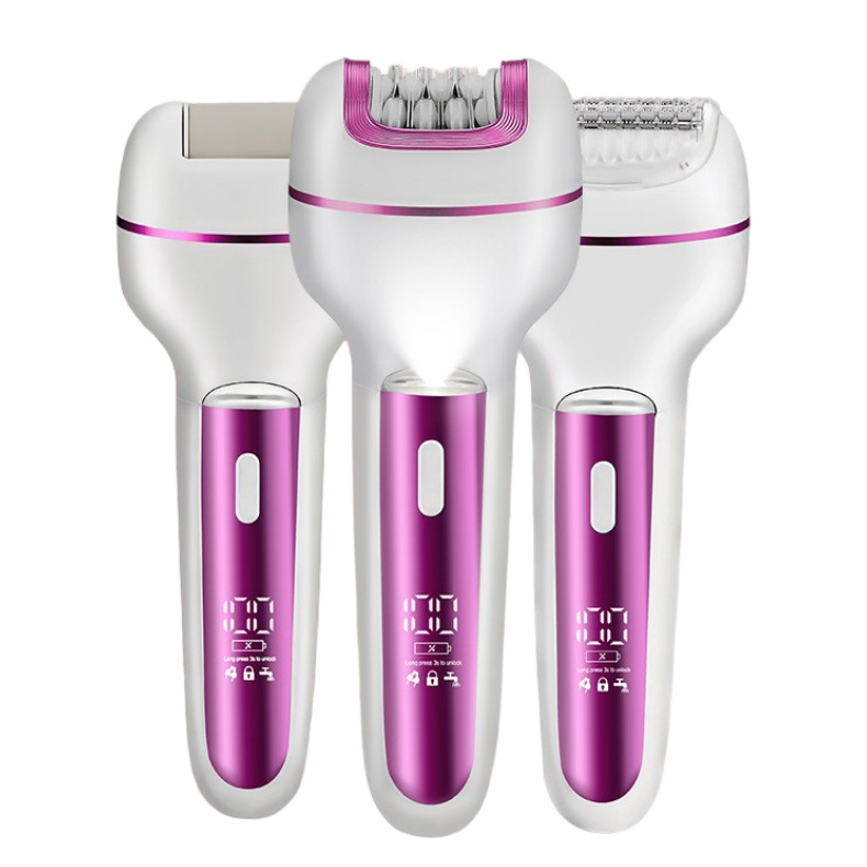 Máquina de afeitar multifuncional transfronteriza 3 - en - 1 depilación de cabello de molienda de pie conjunto de enfermería depilación doméstica al por mayor image 6