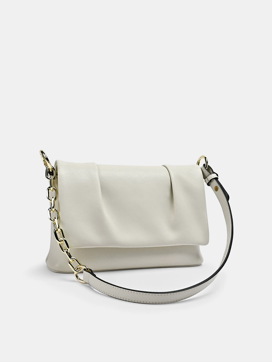 Сумка через плечо на одно плечо из натуральной кожи, Кожзаместитель? Genuine Leather, компактные размеры 23×7.5×15 см