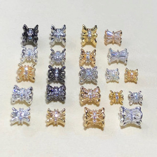 14K����ɫ�yɫ�ʯ�p�滨��С�U�������л�diy����朴������
