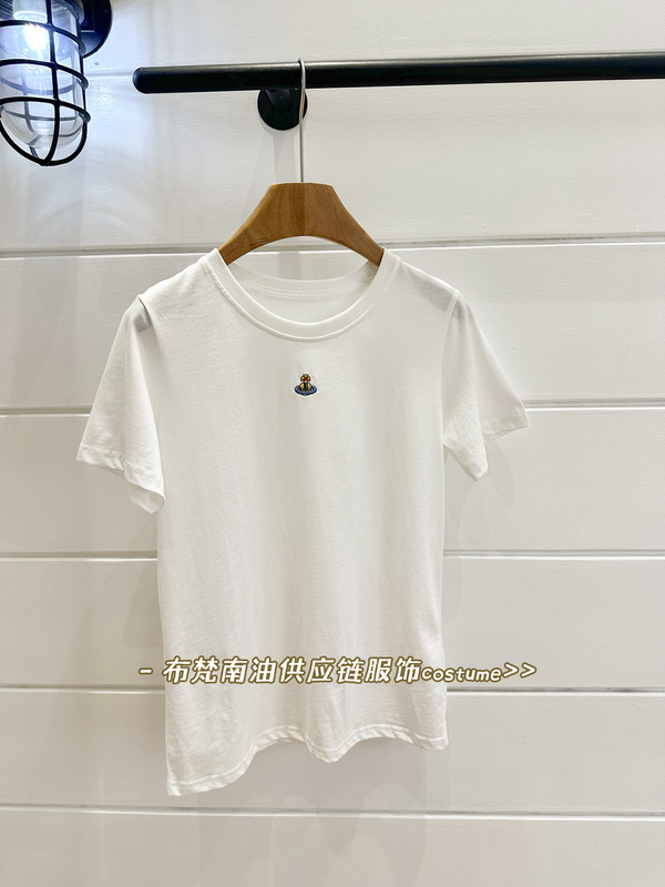 深セン南油ハイバージョン女王サターン刺繍純綿半袖 Tシャツ女性のための 25 夏の新しい多用途トップ|undefined