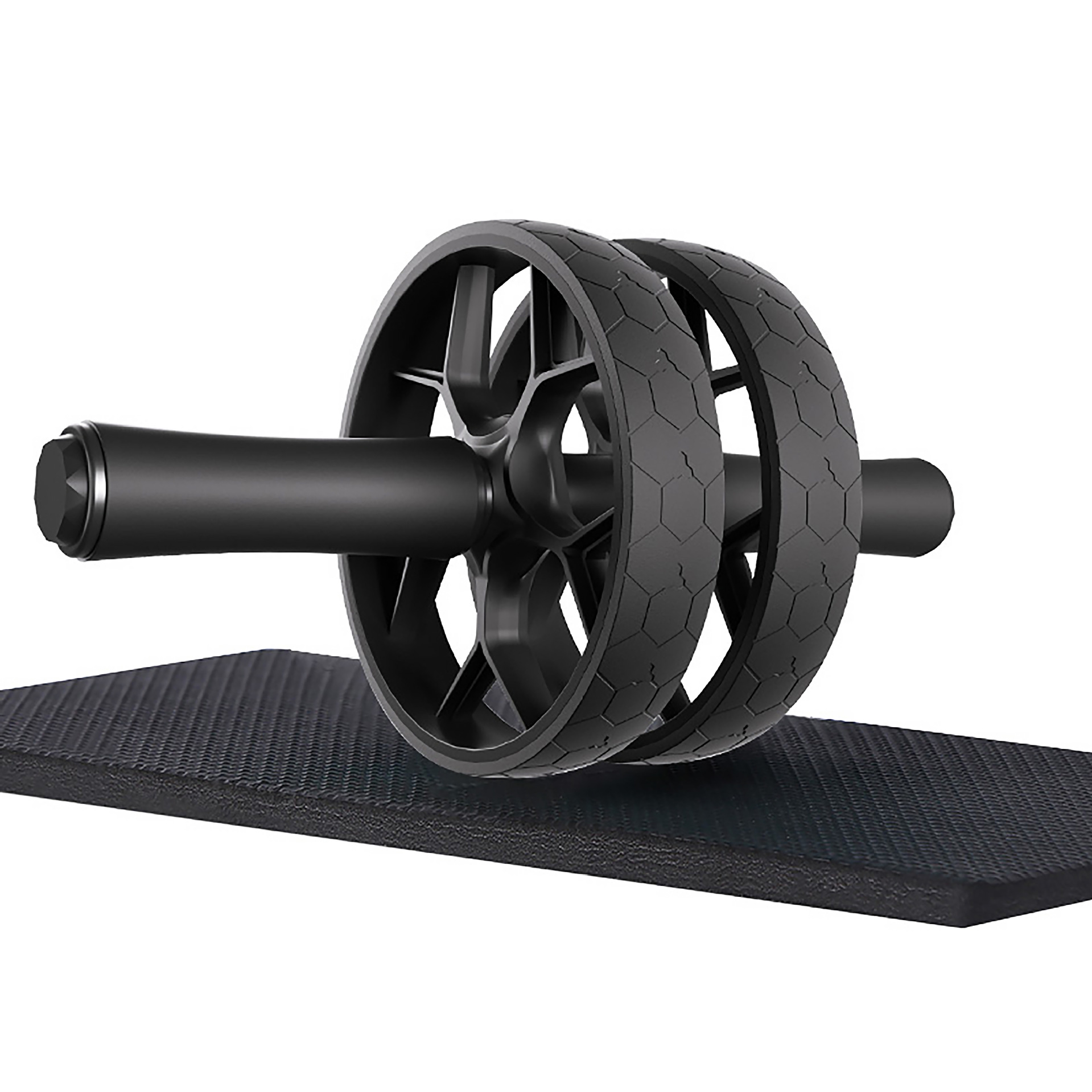 Fabricante de la fuente del rodillo de deportes de rueda gigante del equipo de la aptitud del entrenador abdominal mudo de doble rueda para hombres y mujeres que reducen el vientre que contrae la rueda abdominal