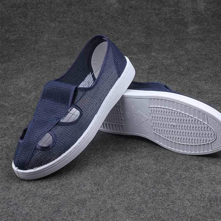 厂家直销防静电鞋  低帮透气网鞋 全网四孔绝缘工作车间鞋夏季