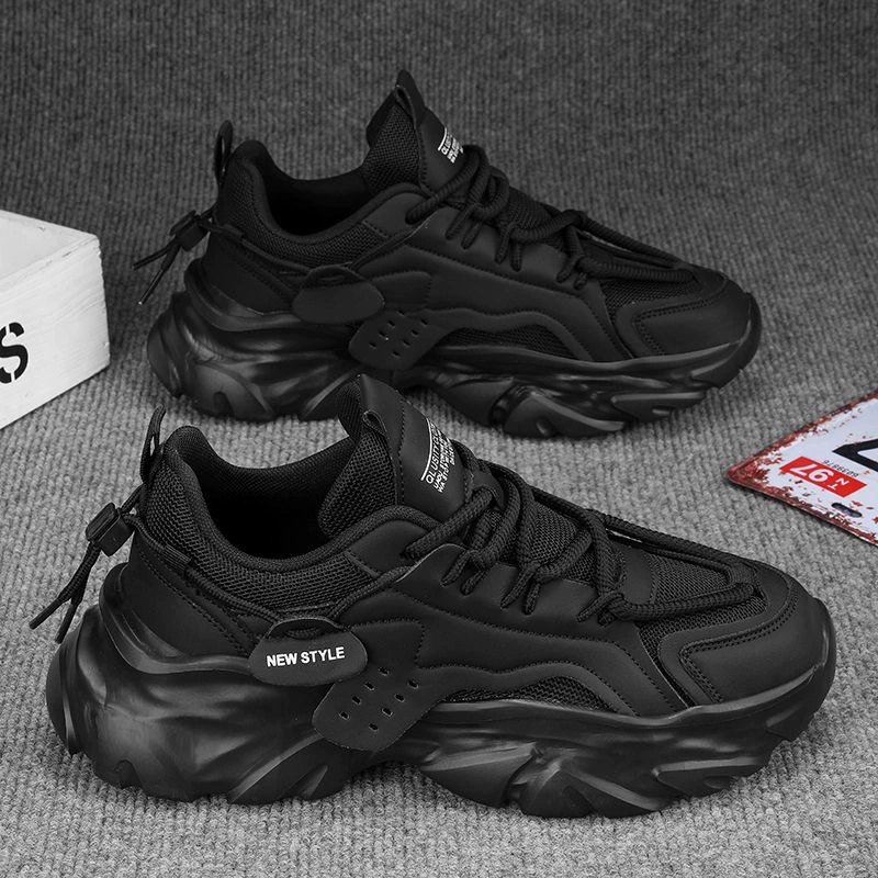 2024 Летняя мужская обувь новая дышащая сетка обувь мужская мода дикие кроссовки на толстой подошве повседневная обувь для мужчин