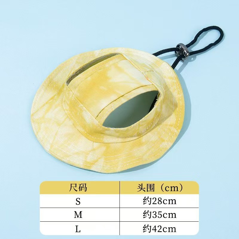 猫咪帽子露耳朵英短银渐层夏季防晒遮阳帽太阳帽小狗狗户外渔夫帽|undefined