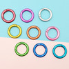 25mm color scrub metal opening circle alloy spring circle card circle book spring buckle DIY jewelry accessories