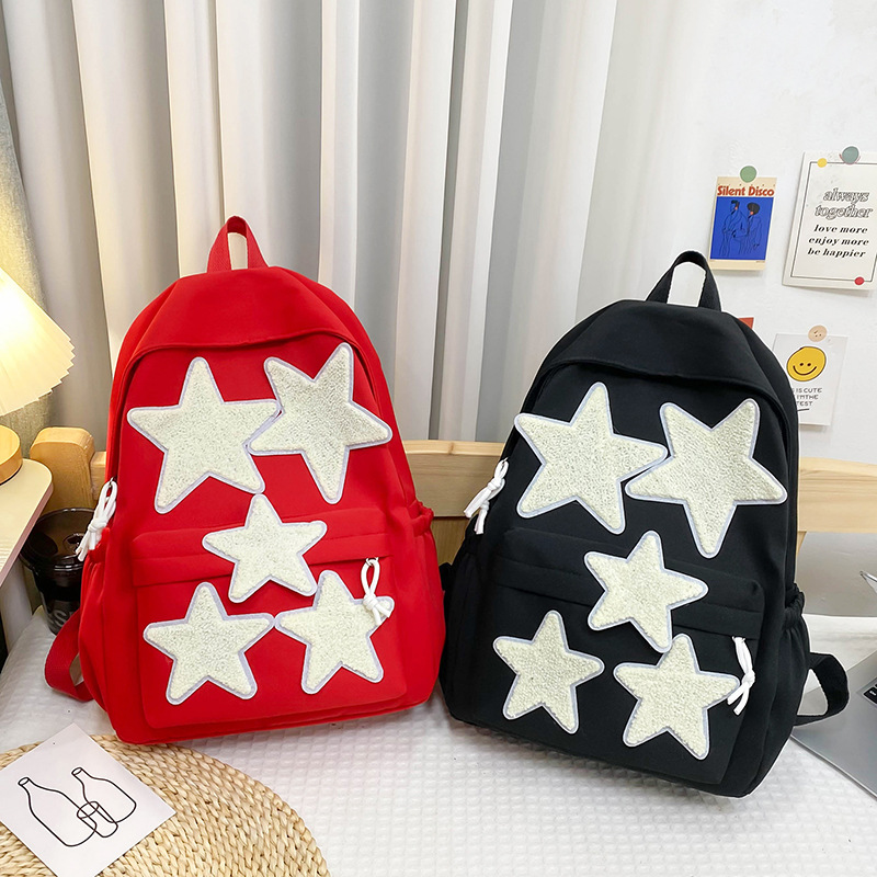 Mochila Escolar de Gran Capacidad para Estudiantes de Nylon Impermeable y Ultraligera para Educación Escolar