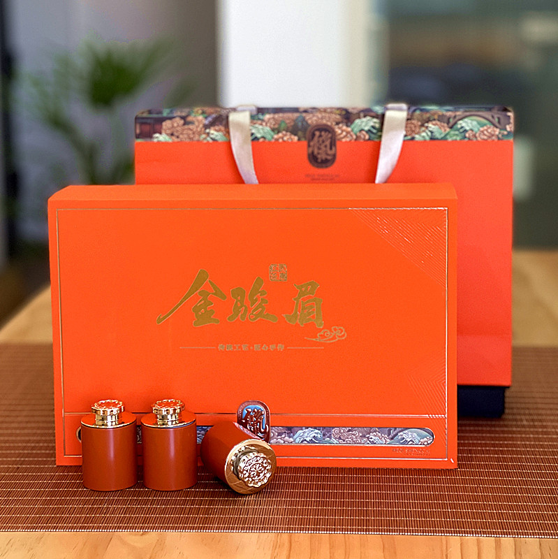 武夷山紅茶金駿眉茶葉小罐禮盒裝送禮伴手禮茶葉廠家直銷蜜香金駿