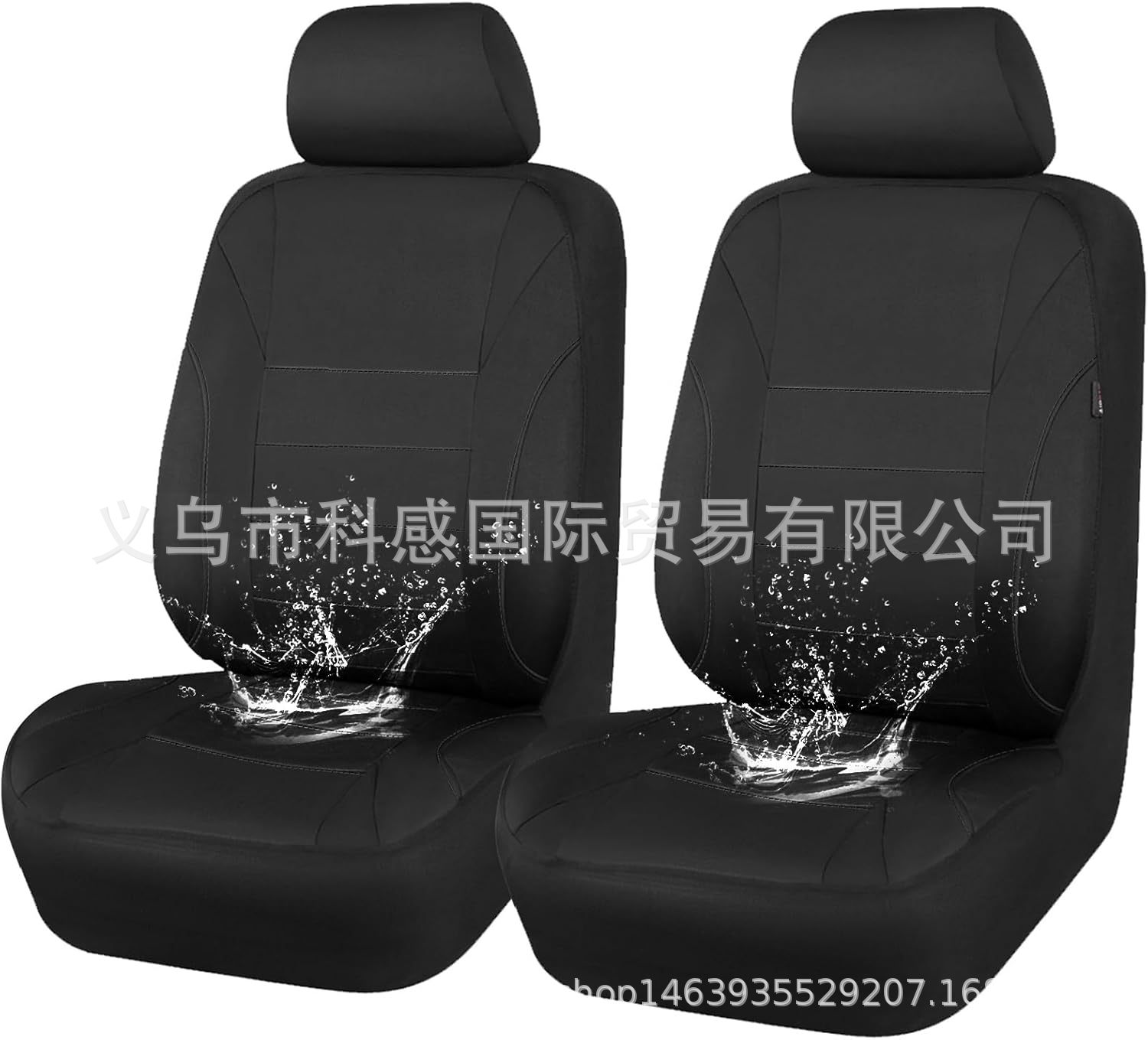 Cross-border new PU single-line crescent-shaped leather universal car seat covers, waterproof, available on Amazon and Mercado Libre in Mexico