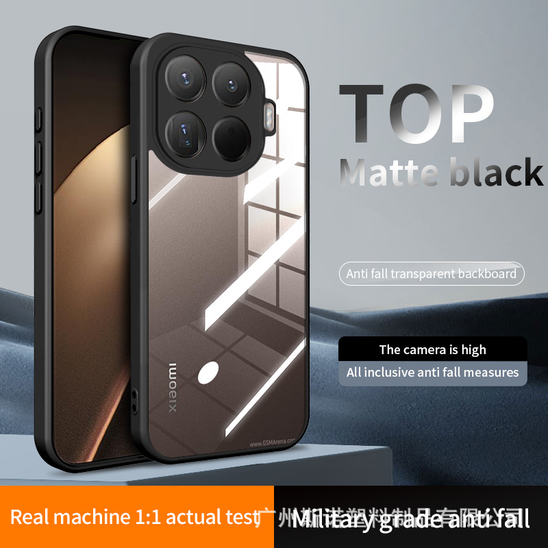 精孔适用XIAOMI 15T PRO手机壳 国外版高透亚克力防摔保护