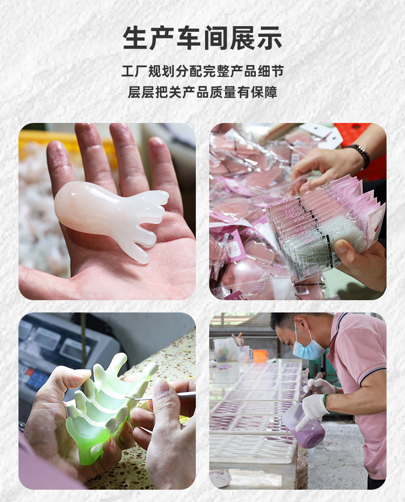 Doğal Jade Gua Sha Taşı Kalp Şekli Ev Kullanımı Masaj Cihazı Yüz İçin Özel Sınır Ötesi Sıcak Satış Sınır Ötesi Tedarik