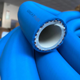 GREATFLEX blue food grade glossy high pressure braided rubber water pipe explosion-proof heat-resistant RN20 factory