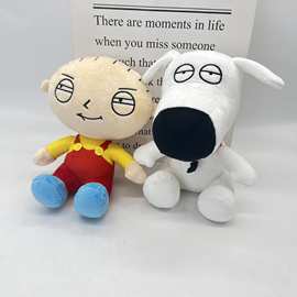 跨境清仓 Family Guy plush  恶搞之家小狗莱恩 毛绒玩具公仔玩偶