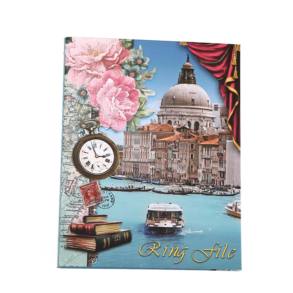 Exotic scenery folder a4 loose-leaf paper two-hole, three-hole, four-hole folder office organizing file folder