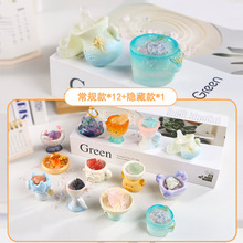 创意十二星座PAL水晶潮玩盲盒天然水晶石家居办公室桌面摆件批发