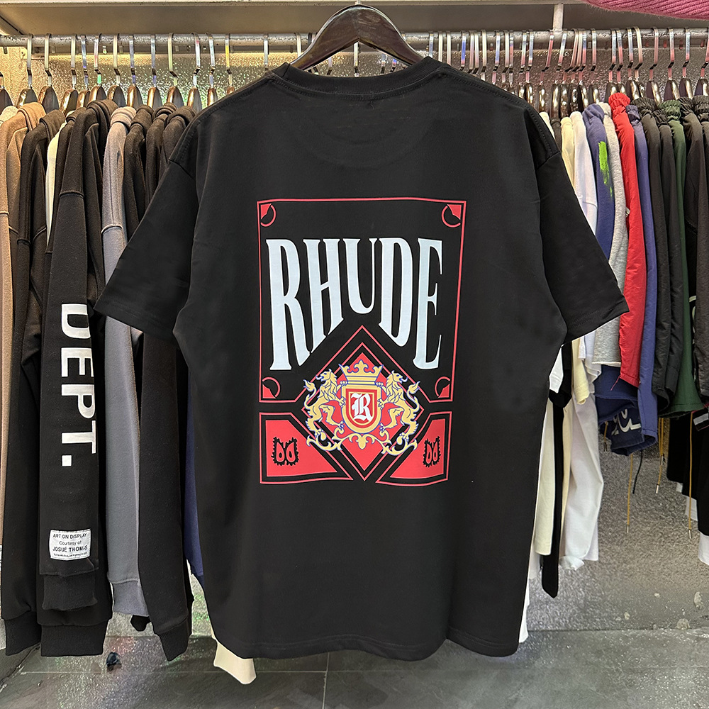 Rhude T-shirt Card Graphic Black
