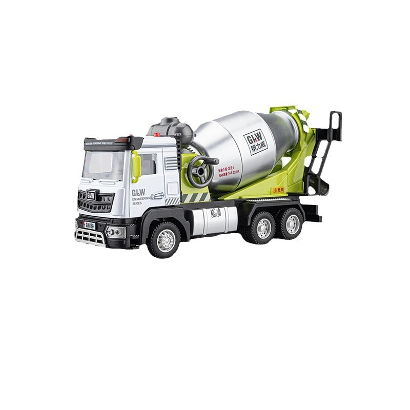 Juguetes para niños gran aleación eléctrica camión tanque de cemento excavadora de hormigón coche de ingeniería juguetes para niños