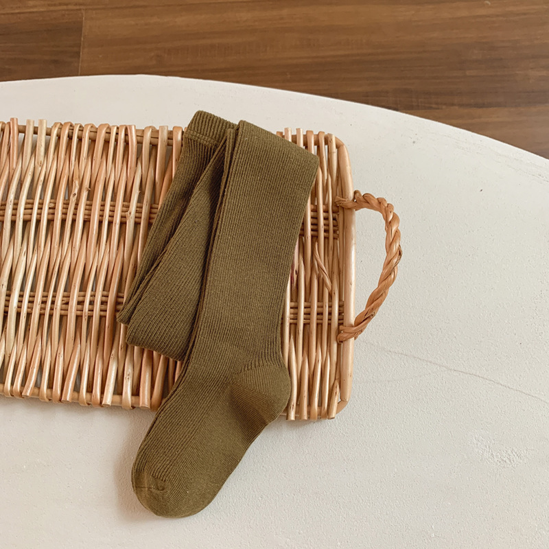 2024 primavera y otoño nuevas polainas para niñas bebé a pantimedias para niños transpirables medias de una pieza coreanas