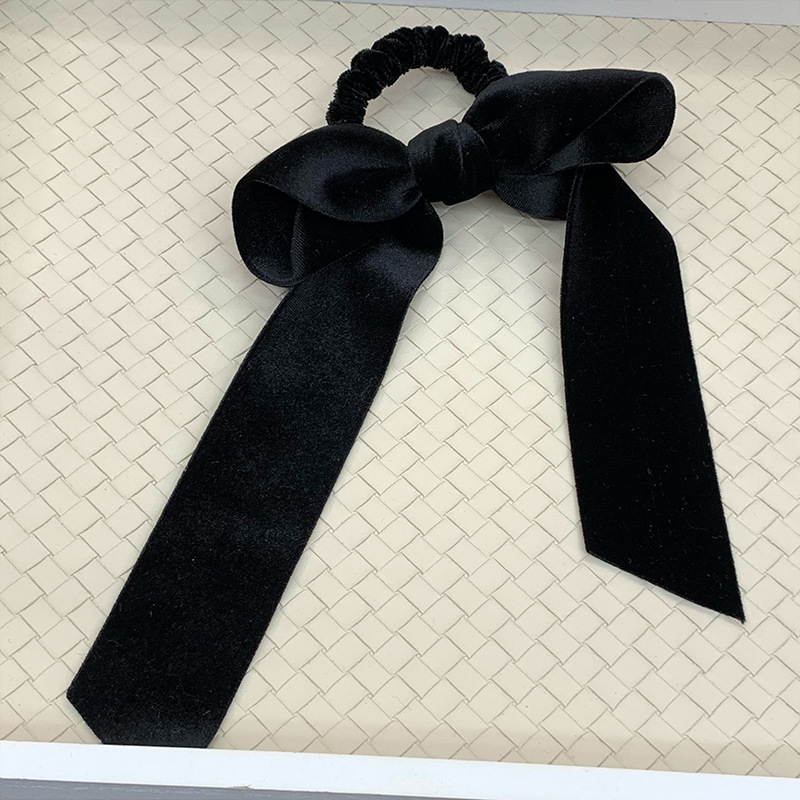 Año Nuevo terciopelo rojo blanco y negro de alto nivel de seda estereoscópica arco flotante retrógrado anillo de cabello correa de correa de cabeza