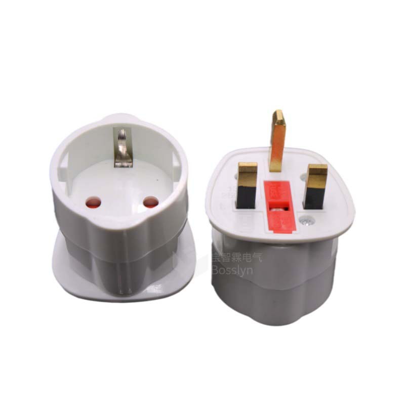 欧式转英式转换插头 印度转德国俄罗斯出国转换器 带13A保险丝