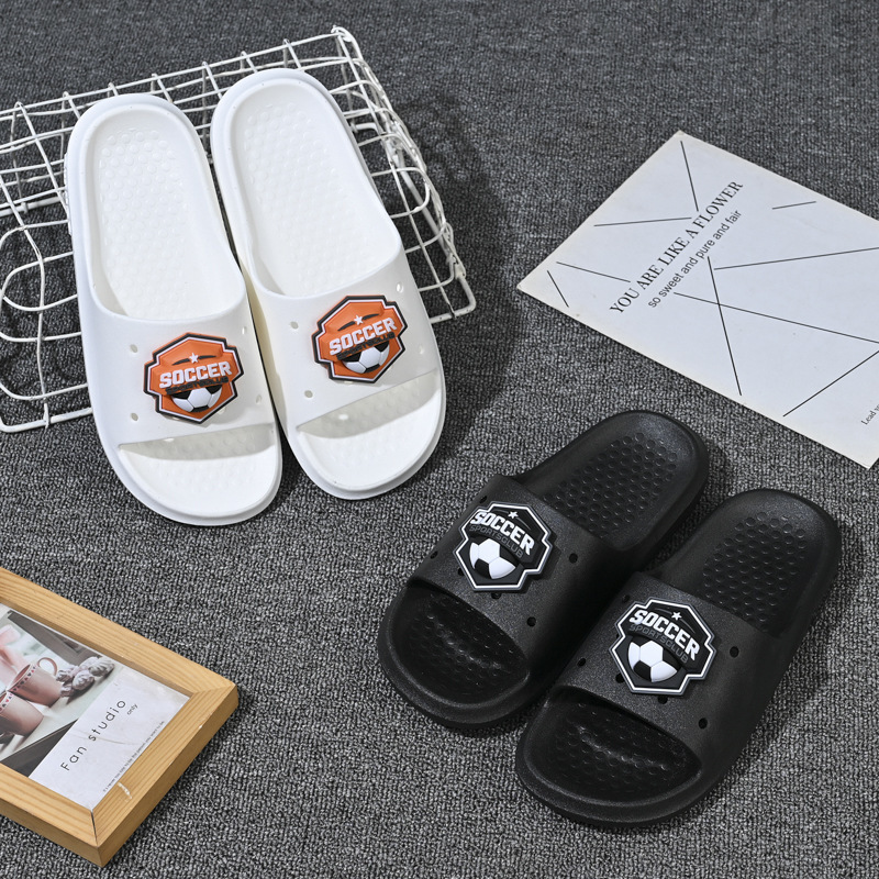 2025 New Style Slippers Men's Summer Green Indoor Home No-Slip Thick Bottom Bathroom Bathing Sandals Men's Slippers