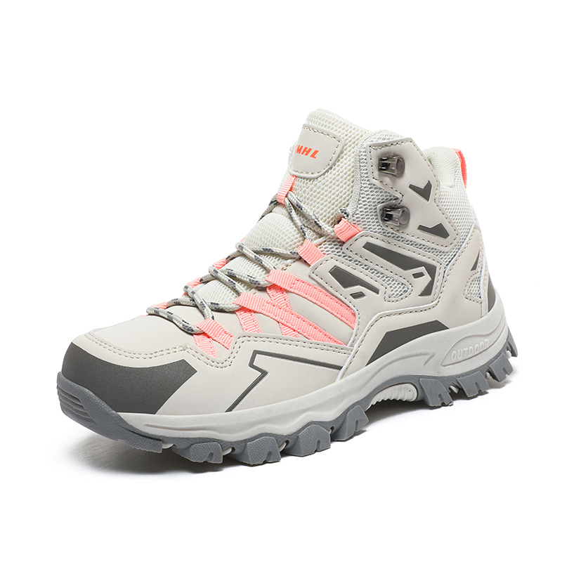 Más tamaño transfronterizo Nueva pareja de zapatos de senderismo de malla transpirable al aire libre zapatilla de deporte acampar fuera de la carretera senderismo zapatos de los hombres y las mujeres