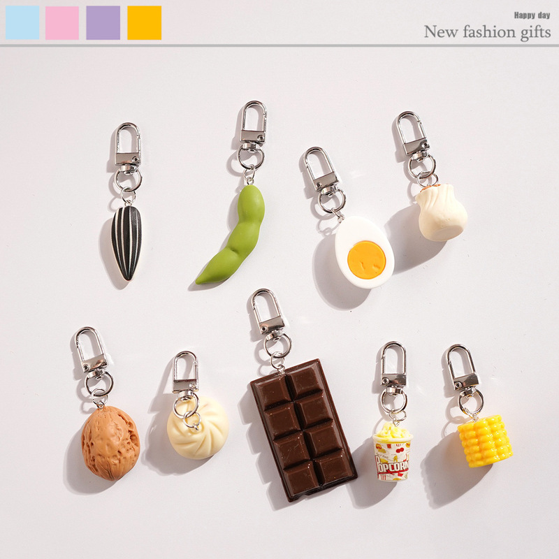 DIY Artificial Cute Food Chocolate Keychain Bag Pendant Decoration Gift Gift Promotion