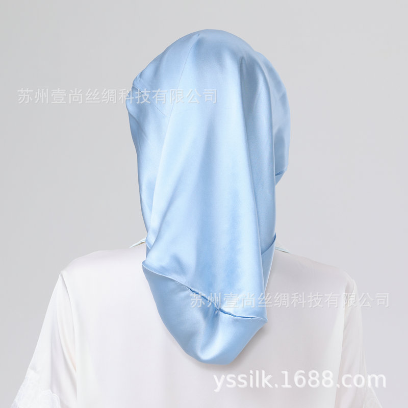 アマゾンクロスボーダーシルクロングスリーピングキャップロングスリーブ帽子きくらげレース绢糸レディースホームガードロングヘア帽子