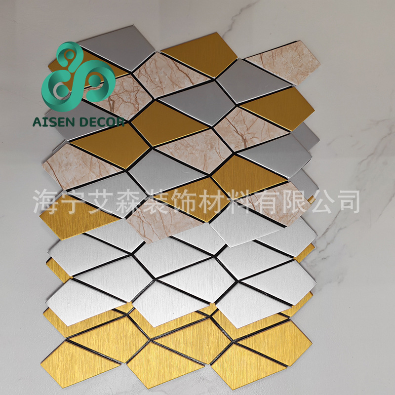 【品质保证】加厚铝塑板底马赛克 粘贴牢固不易脱落 装修公司合作