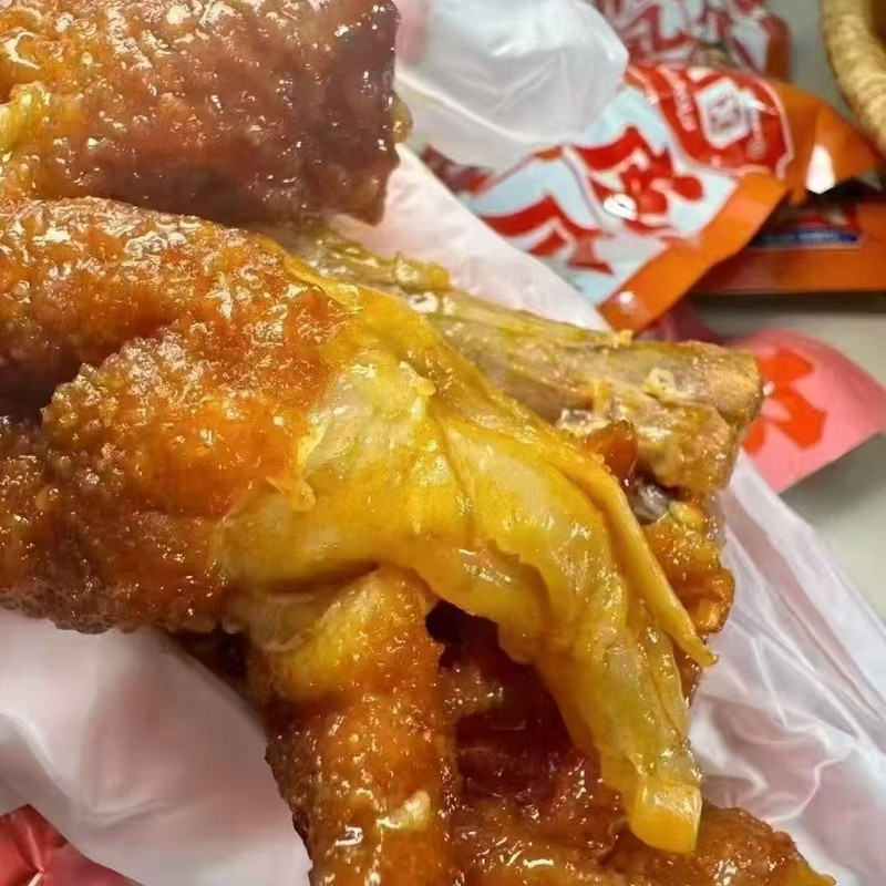 Wang Xiaolu 虎皮鶏足肉 すぐに食べられるスナック 鶏足煮込み 寮 ドラマスナック カジュアル 210g 独立|undefined