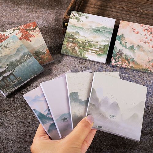 Student Large-Sized Colorful Traditional Chinese Style Creative Mistake Note Sticker - Can Be Torn and Replaced Memo Sticky Note