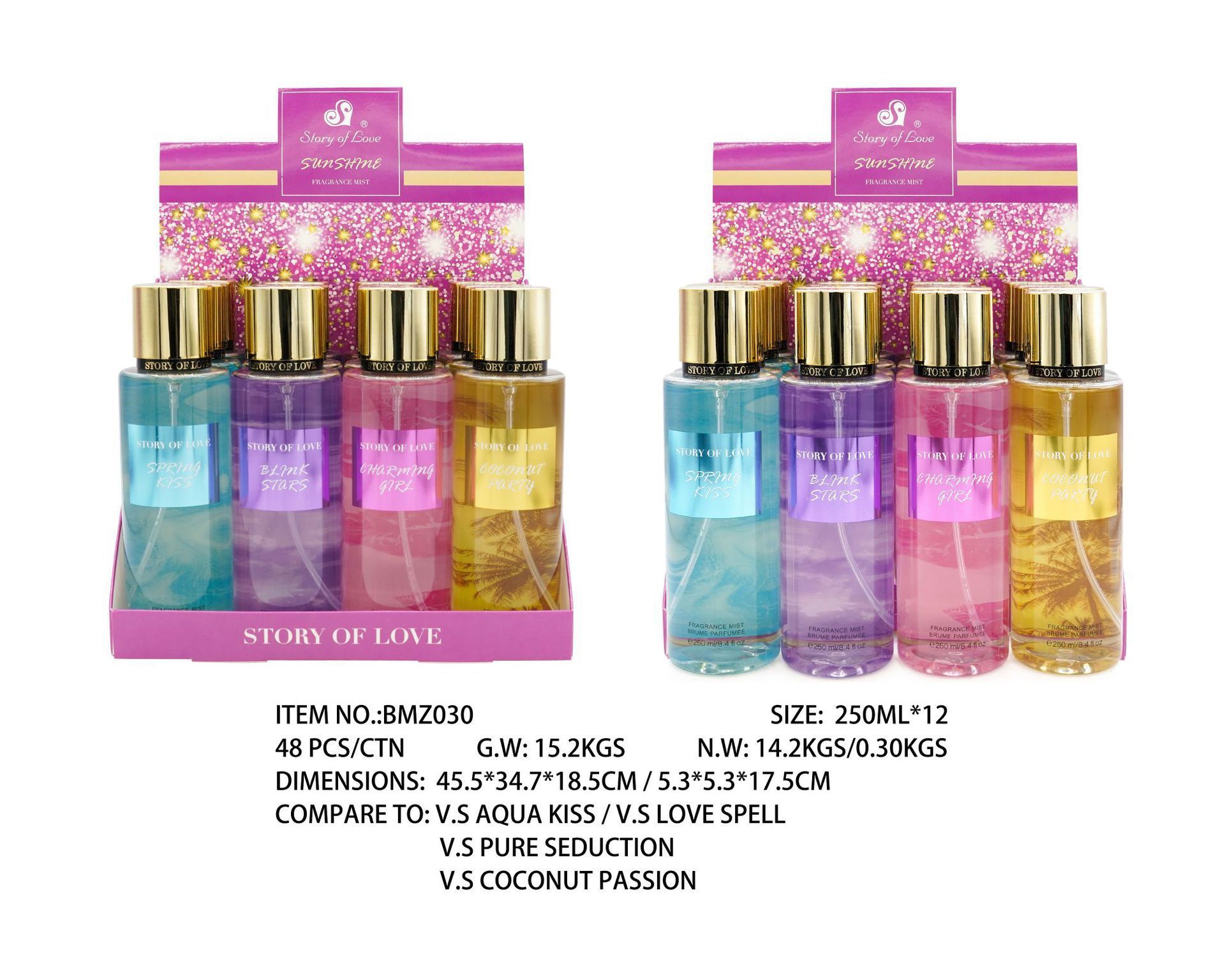Perfume para mujeres 250ml spray corporal comercio exterior sudeste asiático sudamericano fragrancia para hombres estand paquete de muestra especial image 35