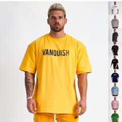 スタイル半袖スポーツフィットネスプラスサイズ tシャツ男性ランニングカジュアルコットントレーニング服ドロップシッピングビッグサイズフィットネス