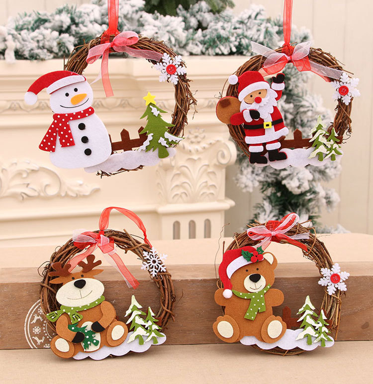 Wholesale New Wooden Rattan Garland Christmas Decorations Nihaojewelry display picture 12