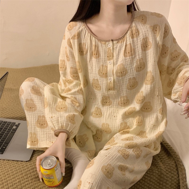 Brand comfortable breathable cotton cute cartoon long-sleeve