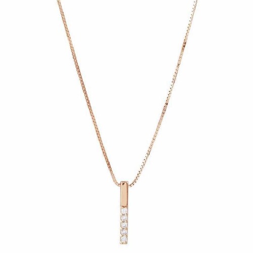 Small fresh summer new style one-word stick rectangular diamond necklace for women snake bone chain pendant long clause clavicle chain for women
