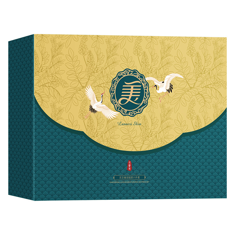 Imagen belleza Ganoderma lucidum hidratante de lujo Fu Yan conjunto de seis piezas hidratante rejuvenecimiento de la piel color de la piel productos para el cuidado de la piel conjunto