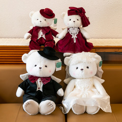 本物のエンジェルベアぬいぐるみ、クリエイティブな装飾品、かわいい人形、ウェディングベッド人形、ホームピローギフト