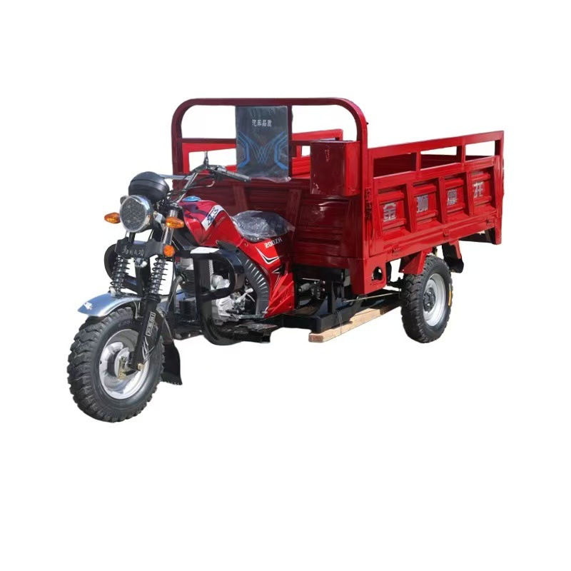 África venta caliente de tres ruedas de gasolina auto volcado motocicleta de carga doméstica vehículo agrícola Zongshen motor de gasolina volcado carga