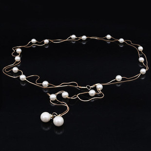 Baiya Qianhui Belly Dance Waist Chain 2025 Spring New Beginner Belly Dance Practice Pearl Belt Dance Waist Decoration