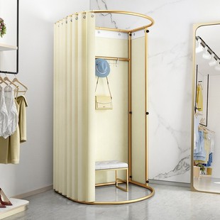 Clothing Store Display Stand Floor Fitting Room Track Shopping Mall Simple Movable Changing Room Temporary Activity Changing Room