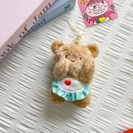 Ins viento lindo colgante de dibujos animados West Highland cachorro muñeco de peluche tendencia mochila muñeca llavero