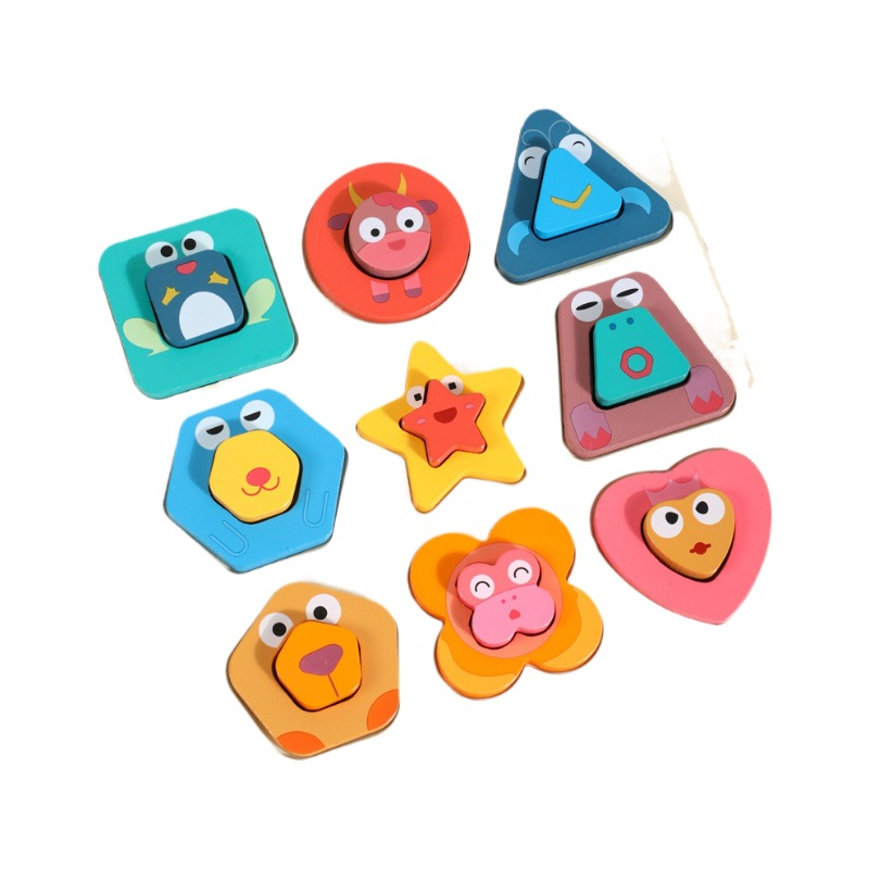 Montessori educación temprana juguetes educativos para niños Montessori rompecabezas educativo juguetes de madera rompecabezas a juego tablero de rompecabezas al por mayor